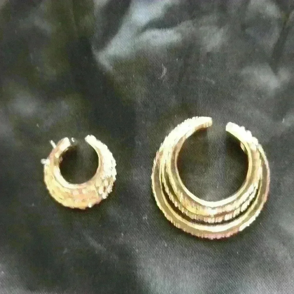 Gold & CZ Earcuff Set